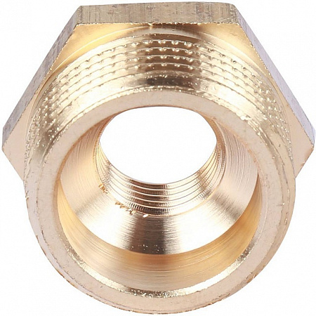 Футорка резьбовая латунная STOUT без покрытия 3/4&quot;x1/4&quot; ВН