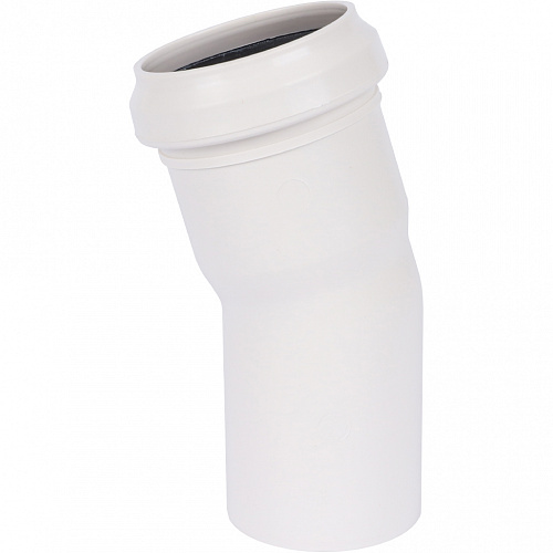 ПВХ Отвод канализационный SINIKON КОМФОРТ ПЛЮС белый Ø50х15°