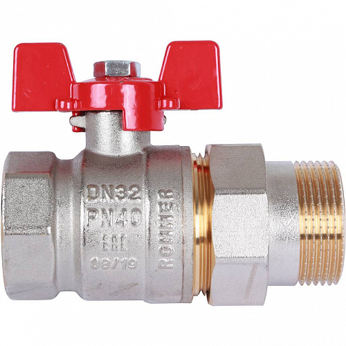 Кран шаровой с американкой ROMMER бабочка 11/4&amp;quot; ВН