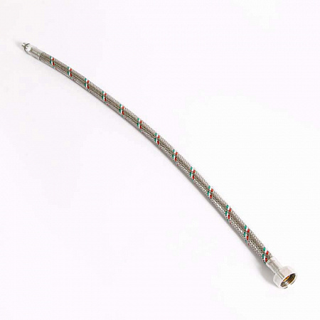 UNI-FITT Гибкая подводка для смесителя М10х1 - 1/2&quot;, 50 см, DN 8, оплётка из нерж. стали