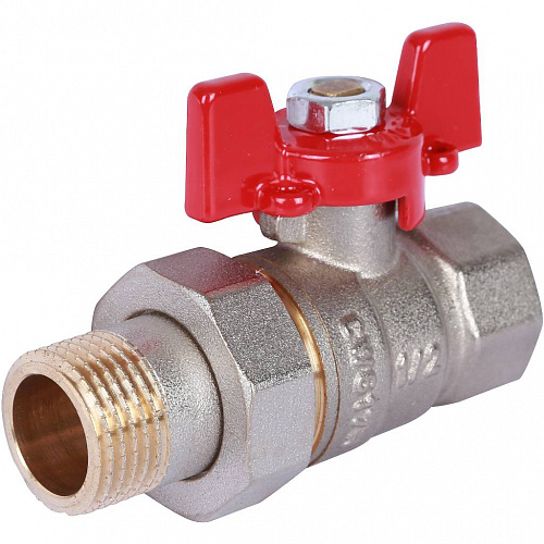 Кран шаровой с американкой ROMMER бабочка 1/2&amp;quot; ВН