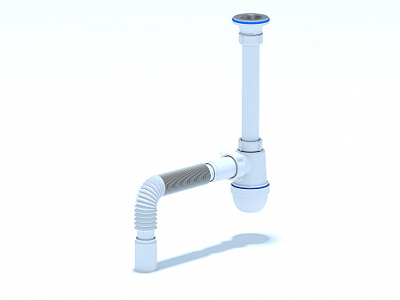 АНИПЛАСТ Сифон 11/4&quot;х40 с гибкой трубой 40х40 C1005