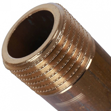 Бочонок резьбовой латунный STOUT без покрытия 1/2&quot;x50мм