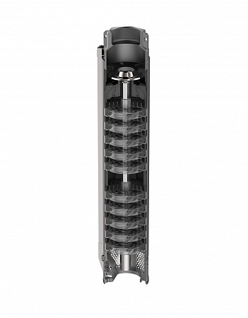 Гидравлическая часть скважинного насоса VODOS 4&quot; VRX 4/23, 2,2 кВт