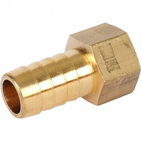 Штуцер резьбовой латунный STOUT без покрытия 3/8&quot;x14мм В