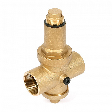 Редуктор давления UNI-FITT 11/2&quot; В 0,5-6 бар PN25 с отверстием под аксиальный манометр 1/4&quot;