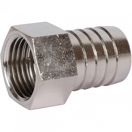 Штуцер резьбовой латунный STOUT никель 1/2&quot;x20мм В