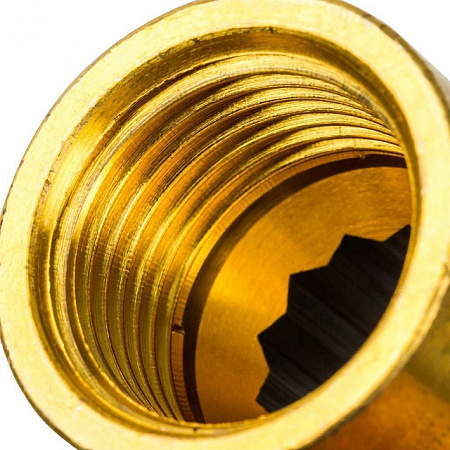 Удлинитель резьбовой латунный STOUT без покрытия 1/2&quot;x20мм ВН