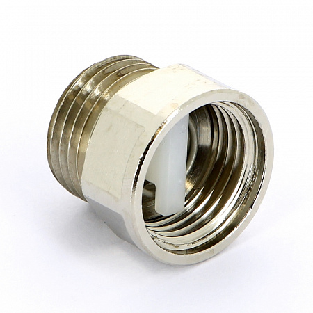 Клапан отсечной для воздухоотводчика UNI-FITT 1/2&quot; x 1/2&quot; никелир.