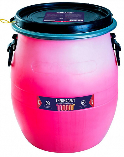 Теплоноситель для отопления THERMAGENT (розовый) этиленгликоль -30°С, 45 кг