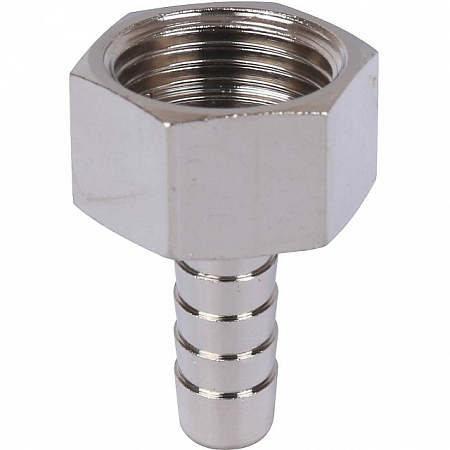 Штуцер резьбовой латунный STOUT никель 1/2&quot;x10мм В