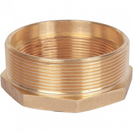 Футорка резьбовая латунная STOUT без покрытия 3&quot;x21/2&quot; ВН