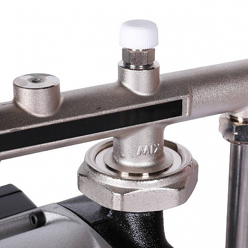 НСУ Насосно-смесительный узел теплого пола STOUT с насосом 1&amp;quot;, UPSO, клапан 30-60°C, 130мм