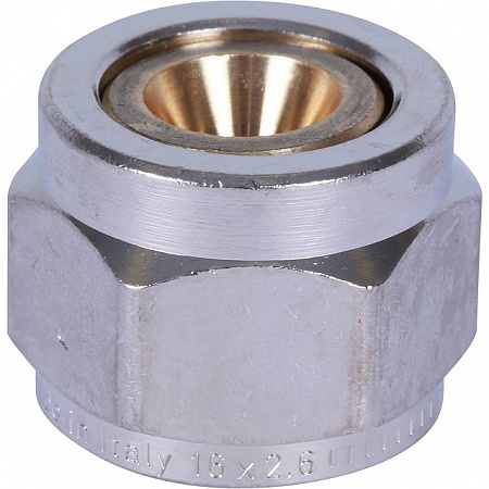 EK Фитинг-евроконус обжимной для полиэтилена STOUT PE-X Ø16х2.6-1/2&quot;, посадка Ø16.1, для труб STABIL