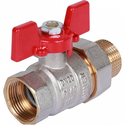 Кран шаровой с американкой ROMMER бабочка 3/4&amp;quot; ВН