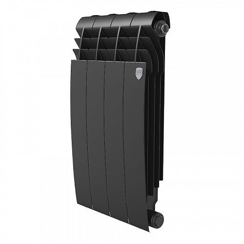 Радиатор биметаллический ROYAL THERMO BILINER NOIR SABLE 500x4 секций, черный (НС-1176311)