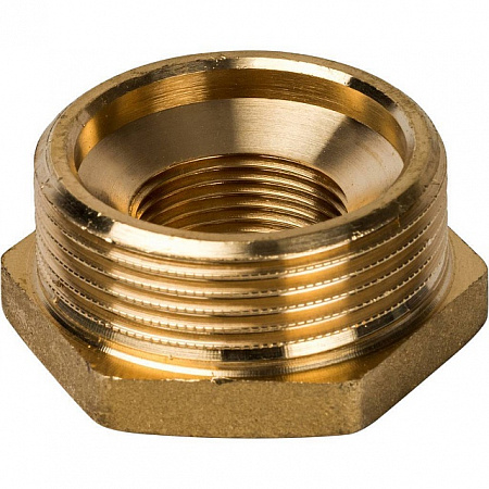Футорка резьбовая латунная STOUT без покрытия 11/2&quot;x3/4&quot; ВН