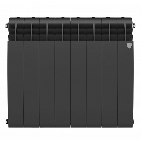 Радиатор биметаллический ROYAL THERMO BILINER NOIR SABLE 500x8 секций, черный (НС-1176313)