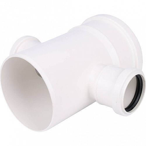 ПВХ Крестовина одноплоскостная SINIKON КОМФОРТ ПЛЮС белая Ø110х50х50х90°