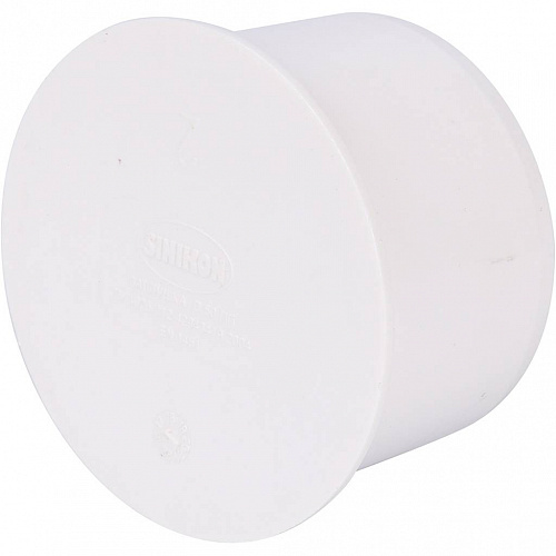 ПВХ Заглушка канализационная SINIKON СТАНДАРТ белая Ø50
