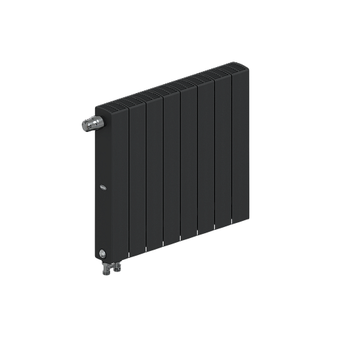 Радиатор биметаллический RIFAR SUPREMO 500х8 секций, нижнее левое подключение АНТРАЦИТ