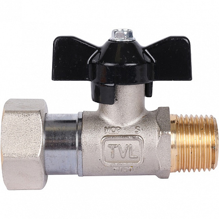 Кран шаровой STOUT бабочка 1/2&quot;х3/4&quot; Н, с накидной гайкой