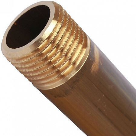 Бочонок резьбовой латунный STOUT без покрытия 3/4&quot;x100мм