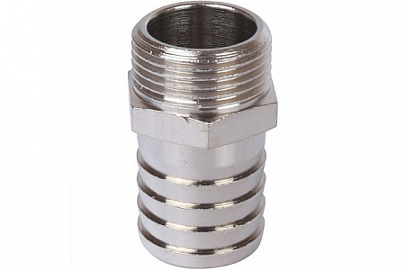 Штуцер резьбовой латунный STOUT никель 3/8&quot;x10мм Н