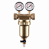 Фильтр промывной два манометра ГЕЙЗЕР БАСТИОН Ø76 без покрытия 3/4&amp;quot; ВР-ВР, 90 мкм, латунная колба