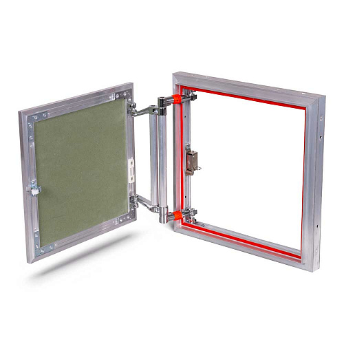 Люк под плитку АЛЮМИНИЕВЫЙ (НАЖИМНОЙ) ПРАКТИКА АТР 40х40