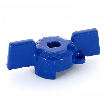Ручка бабочка для крана UNI-FITT 1/2&quot; синяя
