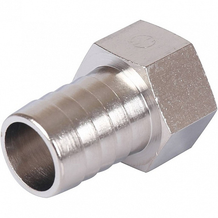 Штуцер резьбовой латунный STOUT никель 1/2&quot;x18мм В