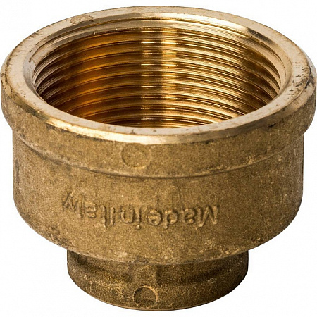 Муфта переходная резьбовая латунная STOUT без покрытия 11/2&quot;x3/4&quot; В