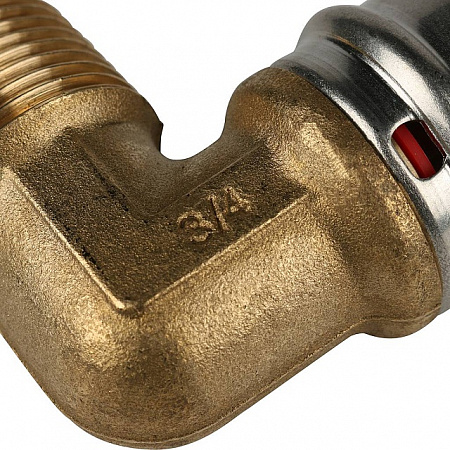 МП Угол резьбовой пресс для металлопласта STOUT Ø26х3/4&quot; Н