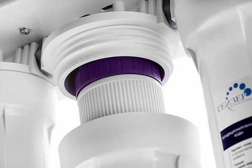 Фильтр мембранный ГЕЙЗЕР-НАНОТЕК П нанофильтрация, бак 12 л, кран 6, PP, БАФ, CBC 10