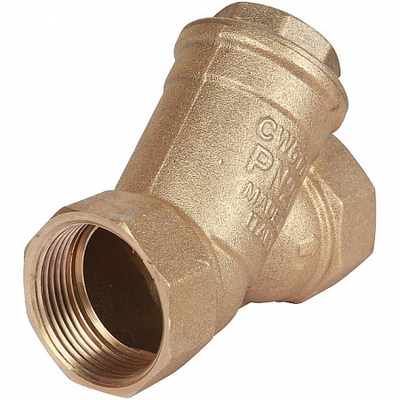 ФГО Фильтр косой грубой очистки STOUT SFW латунный 11/4&quot;, 500 мкр, желтый