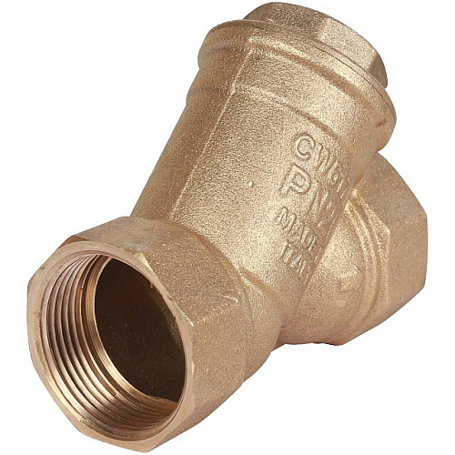 ФГО Фильтр косой грубой очистки STOUT SFW латунный 11/4&amp;quot;, 500 мкр, желтый