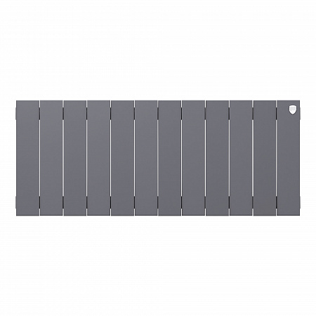 Радиатор биметаллический ROYAL THERMO PIANOFORTE SILVER SATIN 300x12 секций, серый (НС-1346075)