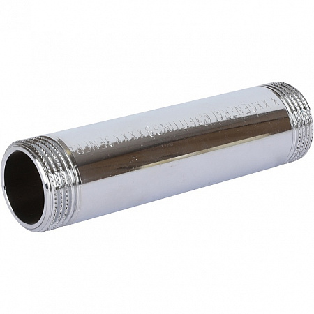 Бочонок резьбовой латунный STOUT хром 1&quot;x125мм