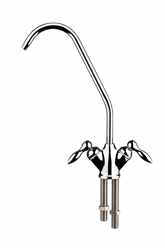 Кран с двумя вентилями ГЕЙЗЕР исп. 7 с плавной регулировкой, керамический, к ПРЕСТИЖ-М, двойной