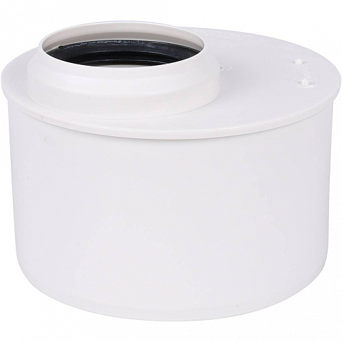 ПВХ Переход канализационный SINIKON КОМФОРТ ПЛЮС белый Ø110х50, низский