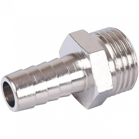 Штуцер резьбовой латунный STOUT никель 1/2&quot;x12мм Н