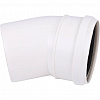 ПВХ Отвод канализационный SINIKON КОМФОРТ ПЛЮС белый Ø110х30°
