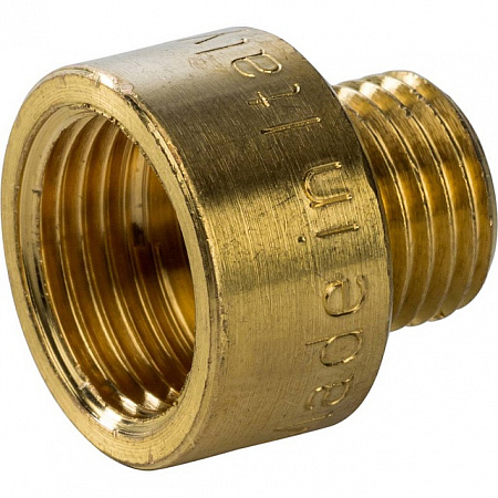 Муфта переходная резьбовая латунная STOUT без покрытия 1/2&quot;x1/4&quot; ВН