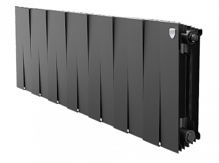 Радиатор биметаллический ROYAL THERMO PIANOFORTE NOIR SABLE 300x14 секций, чёрный (НС-1346059)
