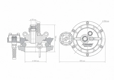 Оголовок для скважины наружный ДЖИЛЕКС ОСПБ 140-160/32 пластик