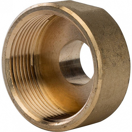 Муфта переходная резьбовая латунная STOUT без покрытия 11/2&quot;x1/2&quot; ВН