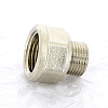 Переход под ключ резьбовой латунный UNI-FITT никель 3/8&amp;quot;х1/2&amp;quot;