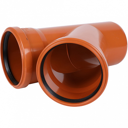 ПВХ Труба SINIKON Тройник D 110 x 110 x 45° для нар. канализации