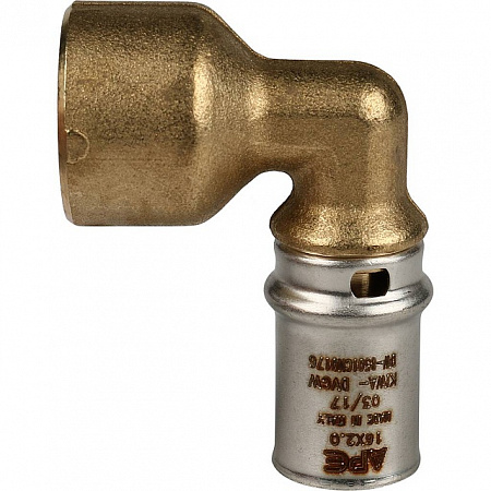 МП Угол резьбовой пресс для металлопласта STOUT Ø16х1/2&quot; В